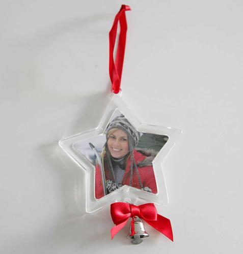 Addobbo per albero di Natale - stella da personalizzare con foto